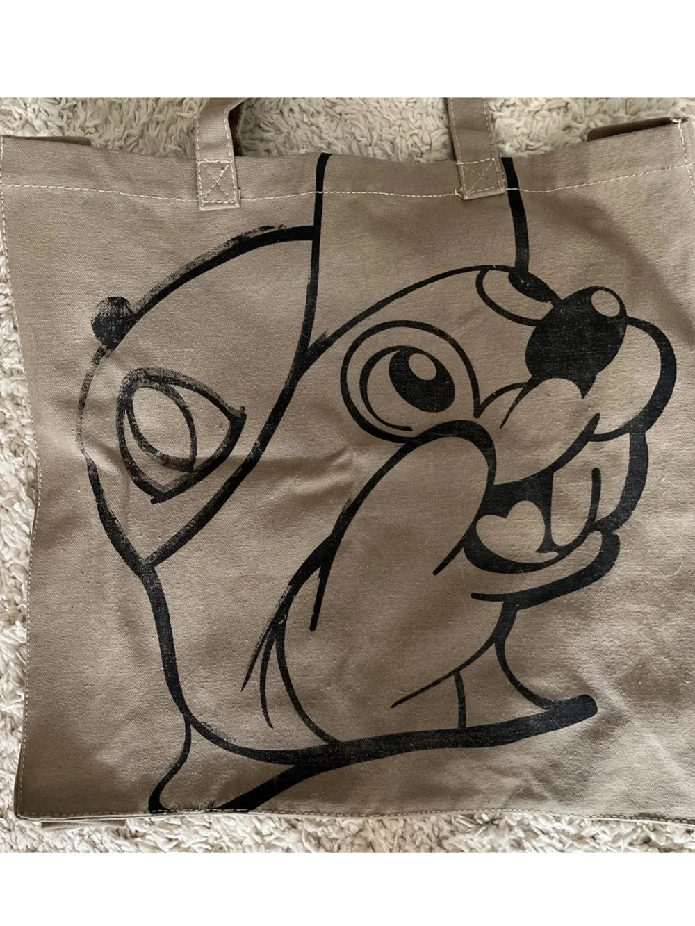 Buc-ee's Market Tote Tan Beaver Heavy Duty Canvas Tote Beach Bag Double Sided